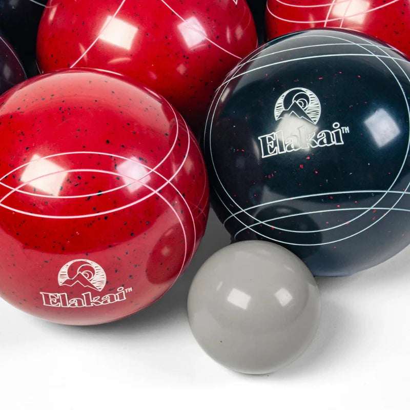 Durable Premium Resin 107mm Rambler Bocce Ball Set - Includes Premium Carry Bag