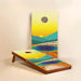 Elaki Majestic Yellowstone Cornhole Boards - 2ft x 4ft Solid Mahogany with Sturdy Frame