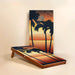 Elaki Tropical Virgin Islands Cornhole Boards - 2ft x 4ft Solid Mahogany with Durable Frame