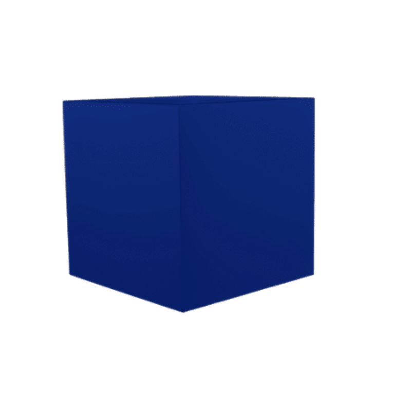 Matte Cobalt Blue montroy cube planter